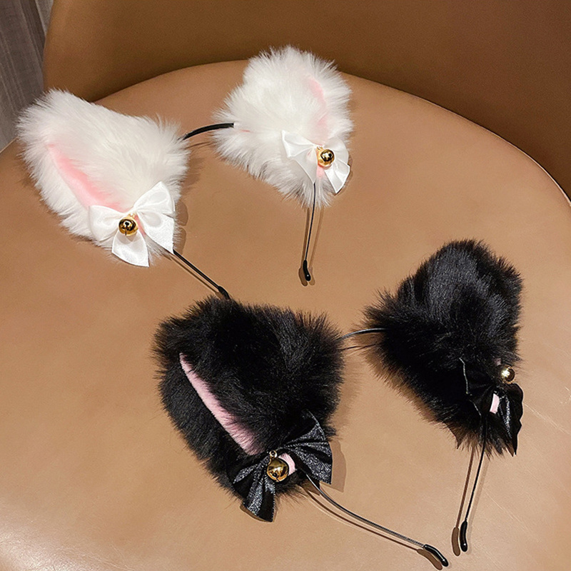 Băng đô cài tóc phối tai mèo thời trang Nhật YKD