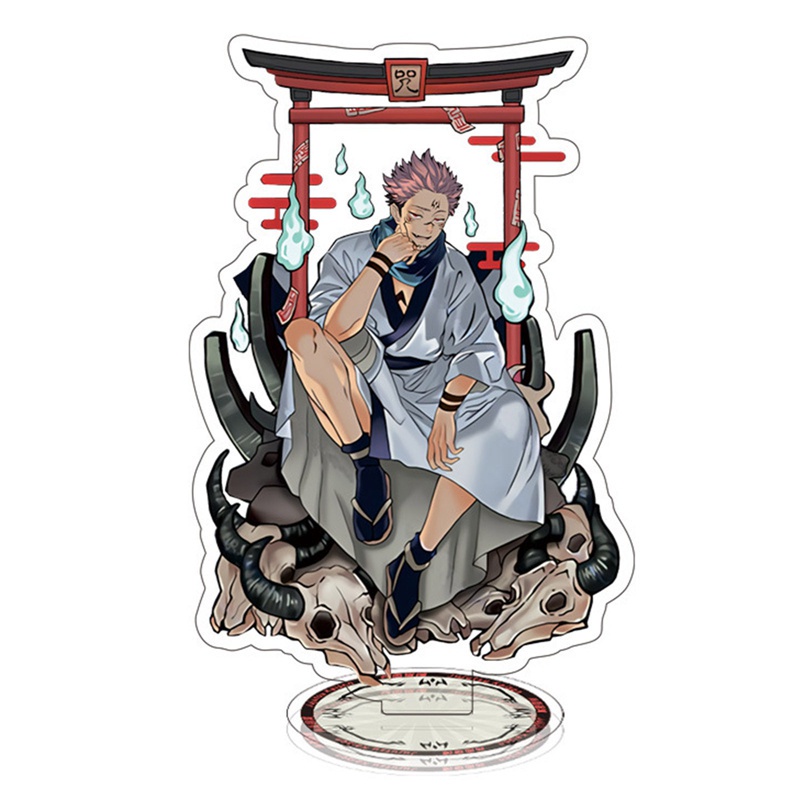Mô hình acrylic nhân vật phim hoạt hình Anime Jujutsu Kaisen Gojo Satoru Fushiguro Megumi kèm đế đỡ