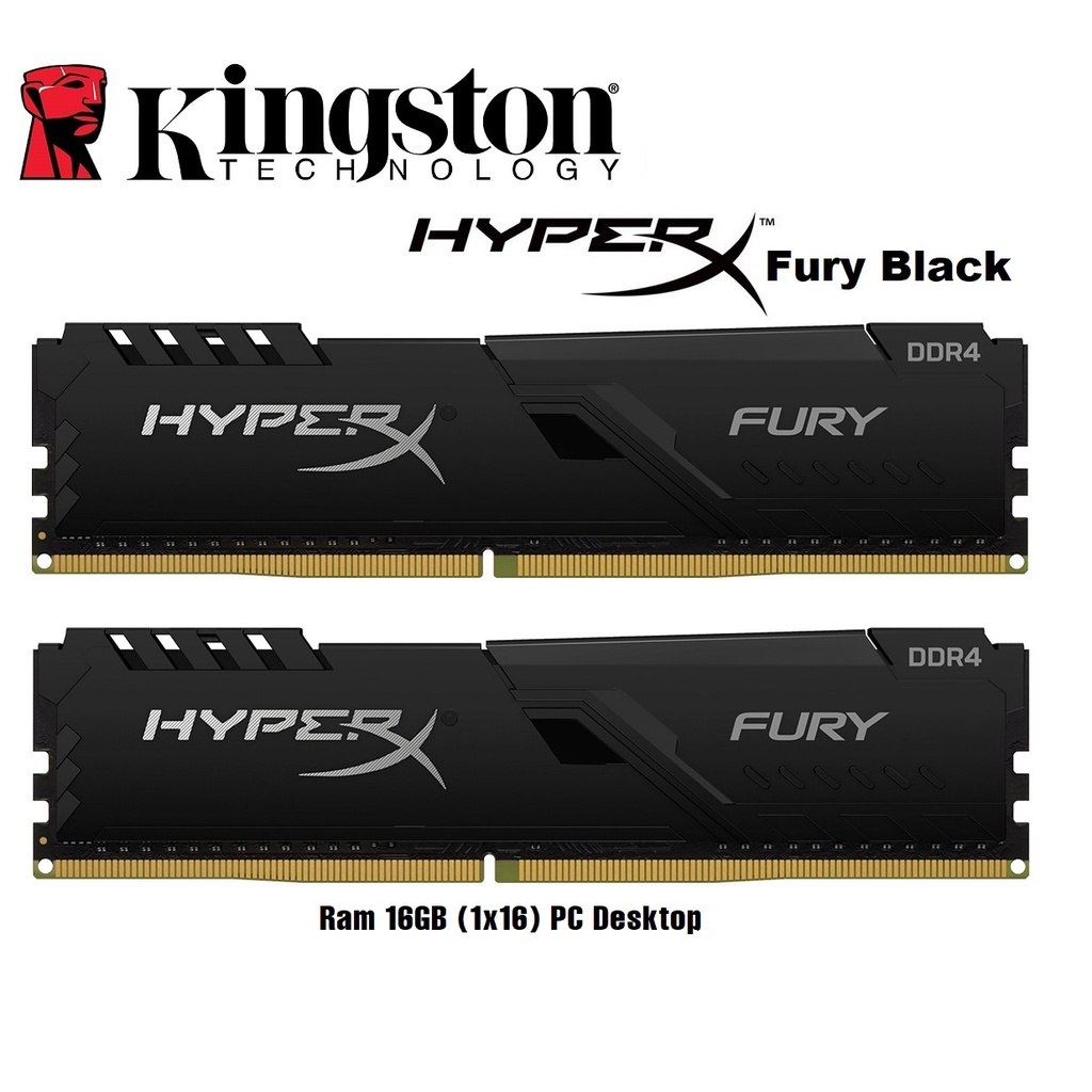 Ram HyperX Fury 16GB 8GB 4GB DDR4 2133MHz Dùng Cho PC Desktop - Mới Bảo hành 36 tháng