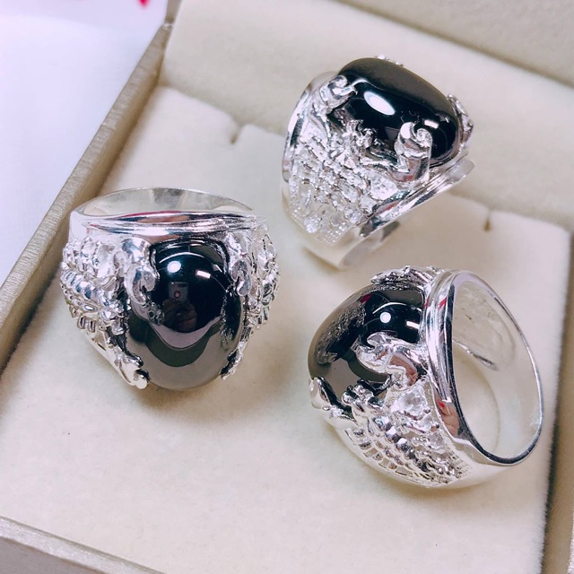 NHẪN NAM BẠC ITALY CAO CẤP 925 KHÔNG PHAI MÀU