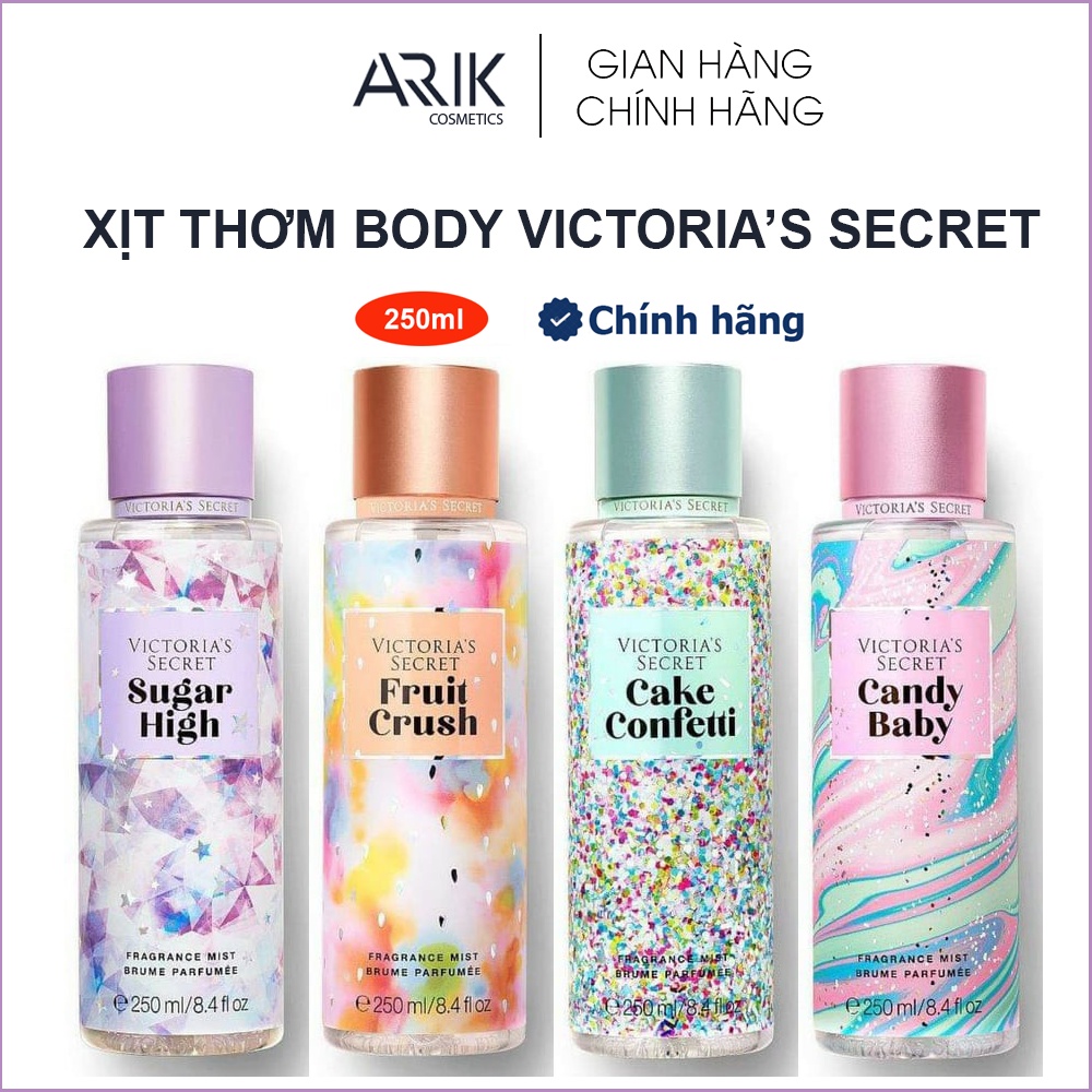 Xịt Thơm Body 🍭Freeship💖 Xịt Thơm Toàn Thân Victoria's Secret 250ml 🍨 CANDY BABY🍭Body Mist - Xịt BODY MIST ✔️Chính Hãng