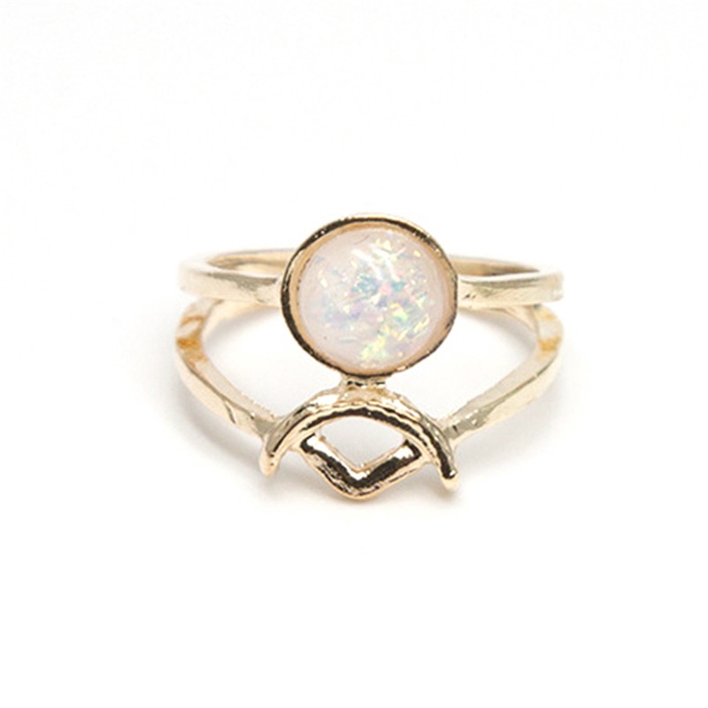 5 Pcs/ Set Delicate Vintage Bohemian Gypsy Ring Set Geometric Joint Finger Knuckle Rings
