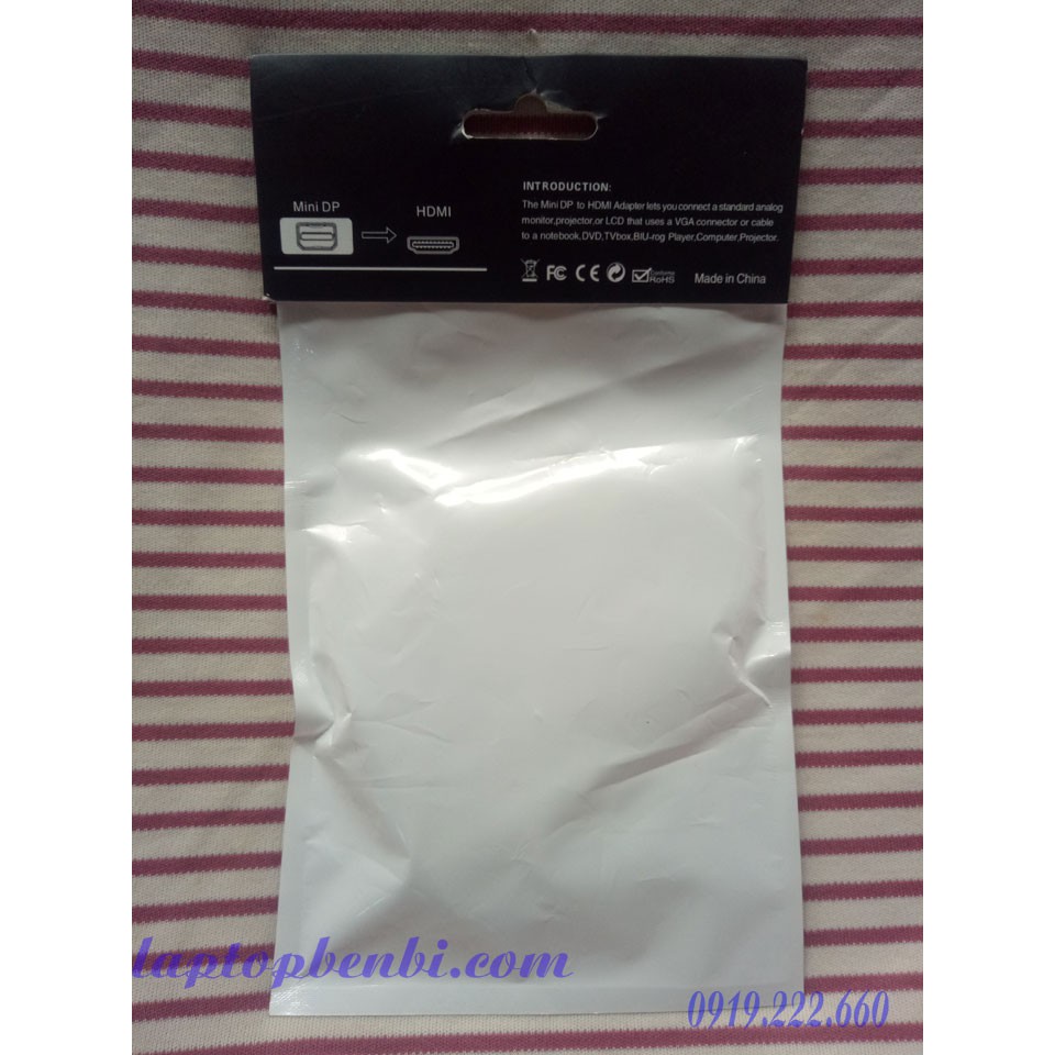 Cáp Mini Displayport To HDMI dùng để xuất hình ảnh từ laptop ra tivi