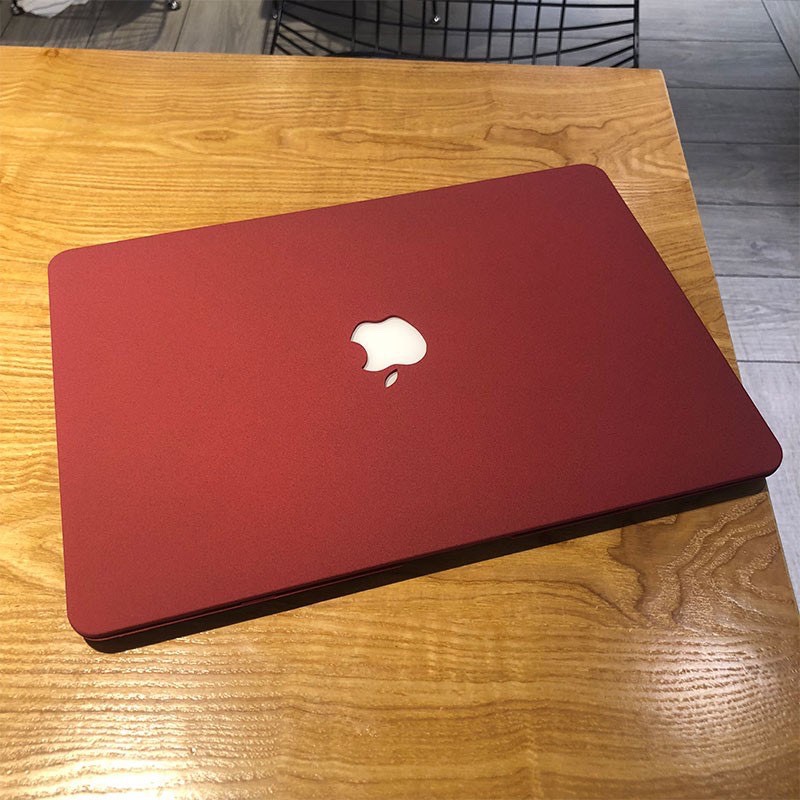 COMBO Case, Ốp Macbook Kèm Phủ Phím Màu Đỏ Đô - Chất Liệu Nhựa ABS & Phủ Phím Silicon