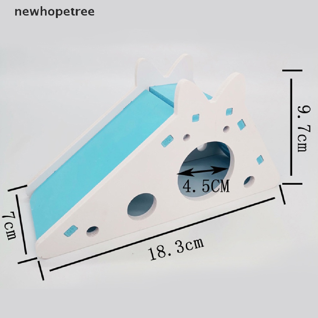 Đồ chơi nhà ẩn náu cầu trượt cho chuột hamster thoáng khí tùy chọn màu sắc