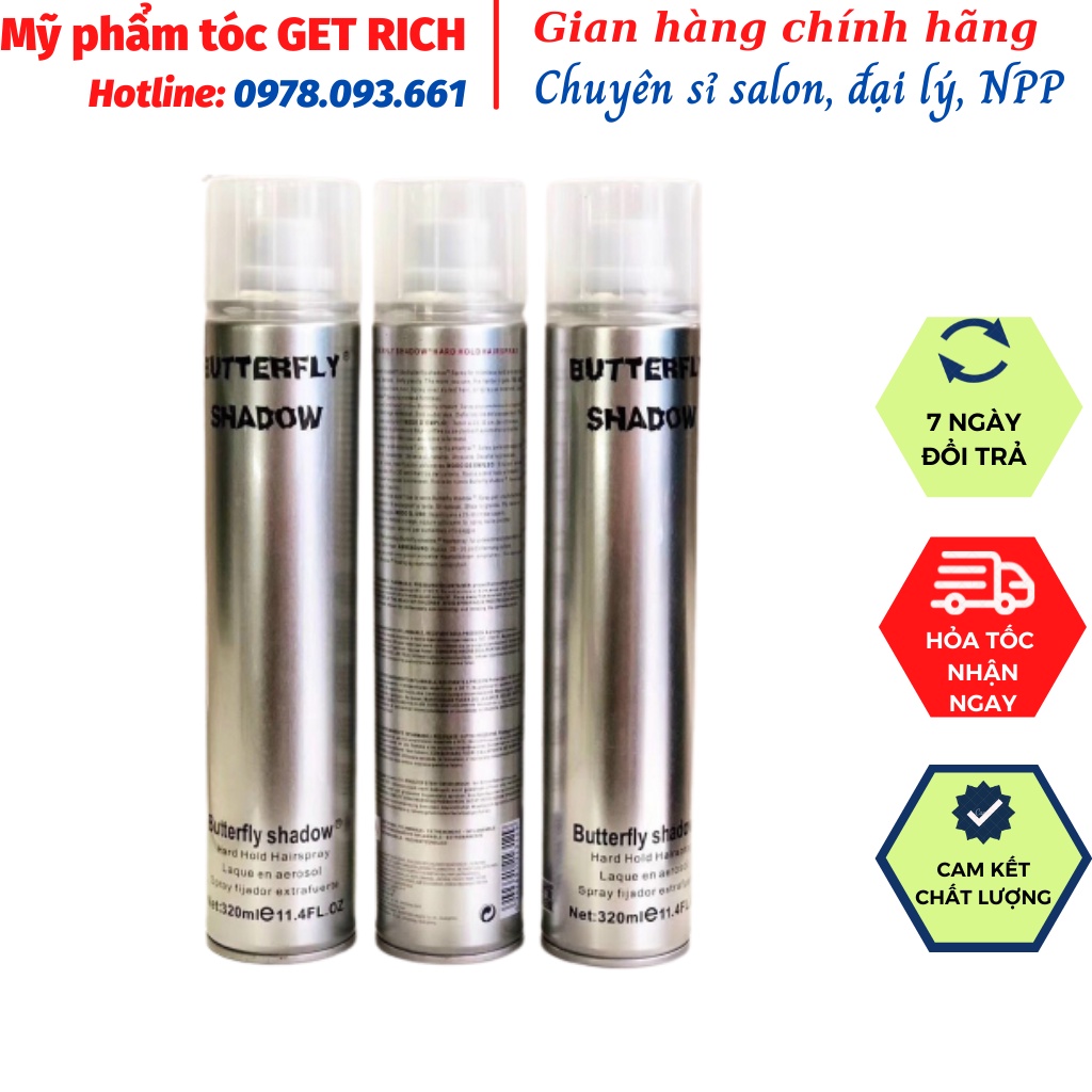 Gôm butterfly shadow 320ml