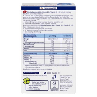 Viên uống bổ sung Canxi D3 K1 K2 ĐỨC