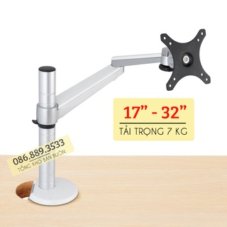 Giá Treo Màn Hình Máy Tính OA 3S 17 - 24 - 27 - 32 inch / Tay Treo Màn Hình Hợp Kim Nhôm [ Cao Cấp Hơn NB F80 ]