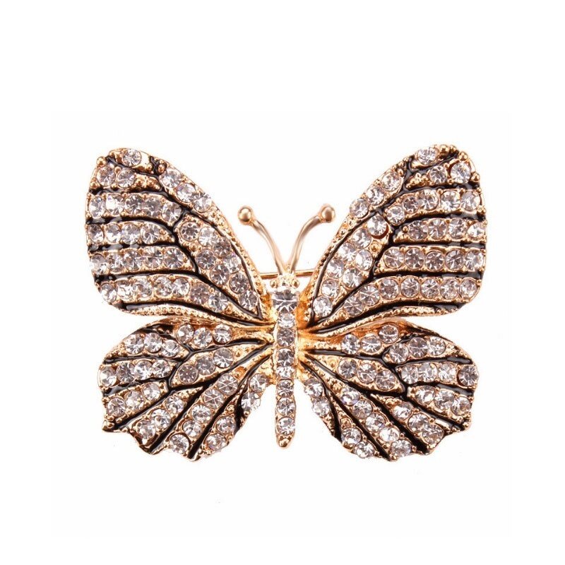 Ghim CàI ÁO HìNh Bươm BướM ĐíNh Kim Cương Giả NhiềU MàU SắC