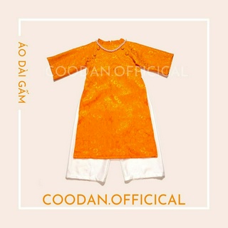[Tặng Mấn]Áo dài cách tân bé gái chất liệu gấm cao cấp, sang trọng, size 1,2,3,4,5,6,7,8,9,10,11,12,13,14,15 tuổi