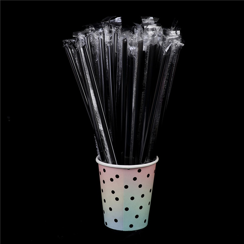 Bộ 100 Ống Hút Pp Trong Suốt Chuyên Dùng