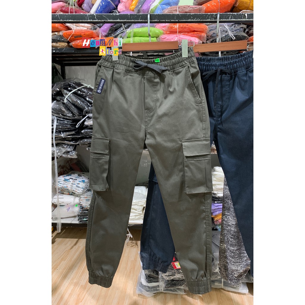 Quần Jogger Kaki Nam Túi Hộp Co Dãn Cao Cấp