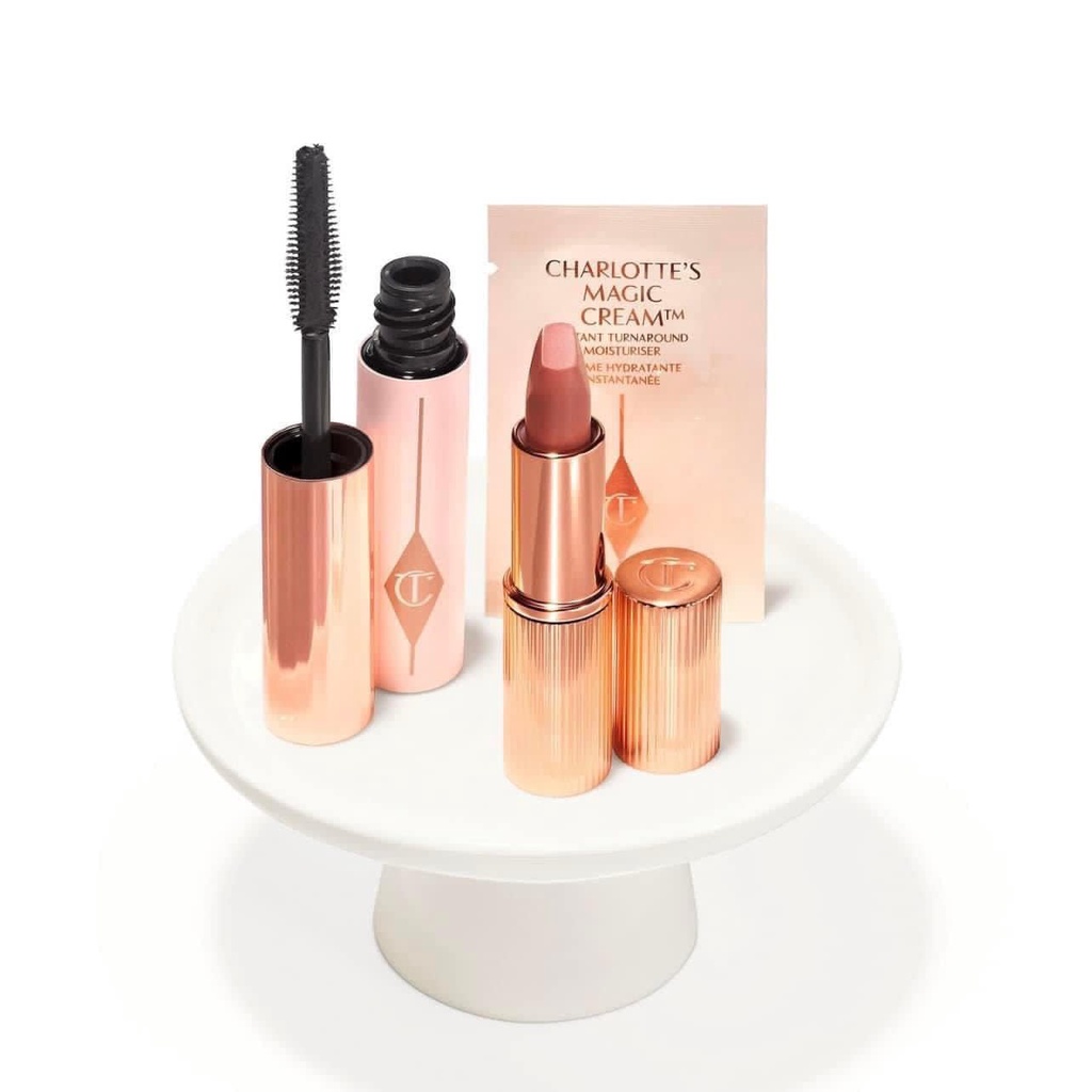 Set CT Pillow Talk Push Up Lashes ( 1 son 1.1g, 1 mascara 4ml, 1 sample kem dưỡng)