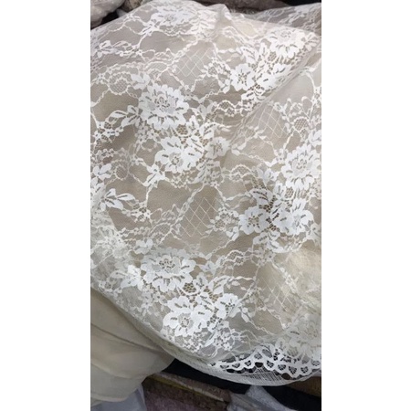 Vải ren mỏng may áo đầm áo dài váy cưới siêu xinh