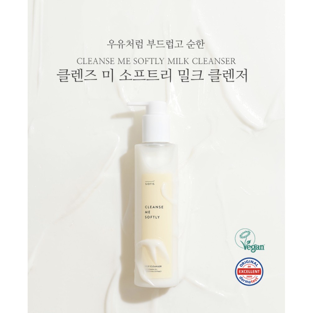 Sữa rửa mặt dịu nhẹ SIORIS - Cleanse Me Softly Milk Cleanser