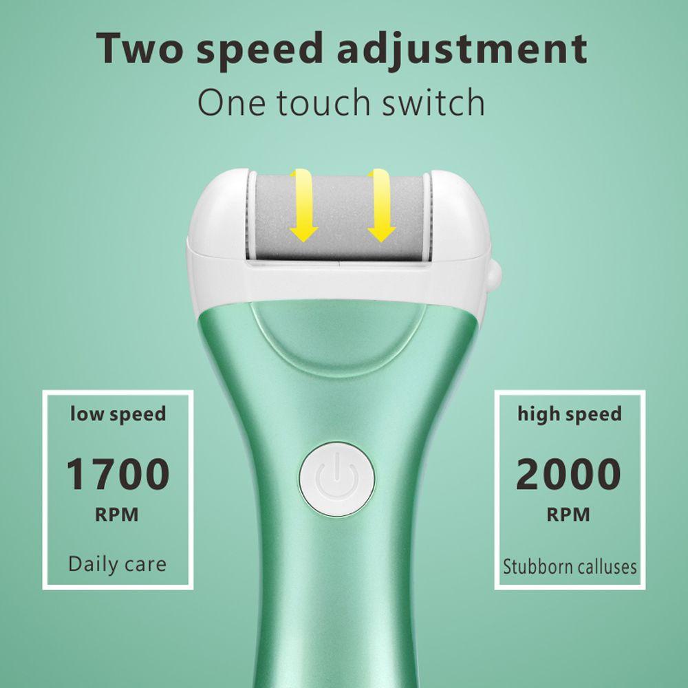 QQMALL Dụng Cụ Dũa Móng Chân Loại Bỏ Vết Chai Cứng Chống Thấm Nước Sạc Điện Tiện Lợi Dành Cho Ch