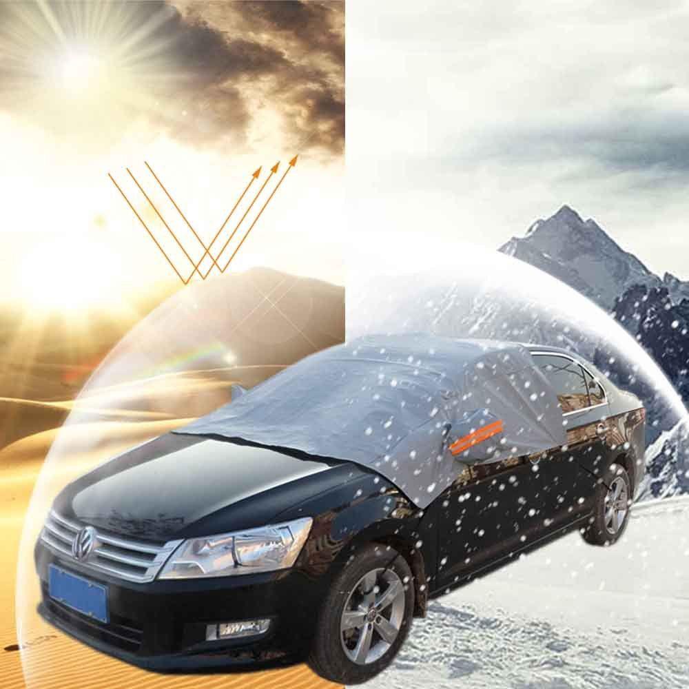 REBUY1 Vỏ Bọc Kính Chắn Gió Xe Hơi / Xe Tải Màu Xám Chống Thấm Nước Tiện Dụng