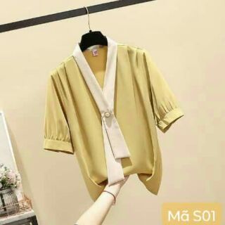 Áo Voan Kiểu Công Sở Cách Điệu