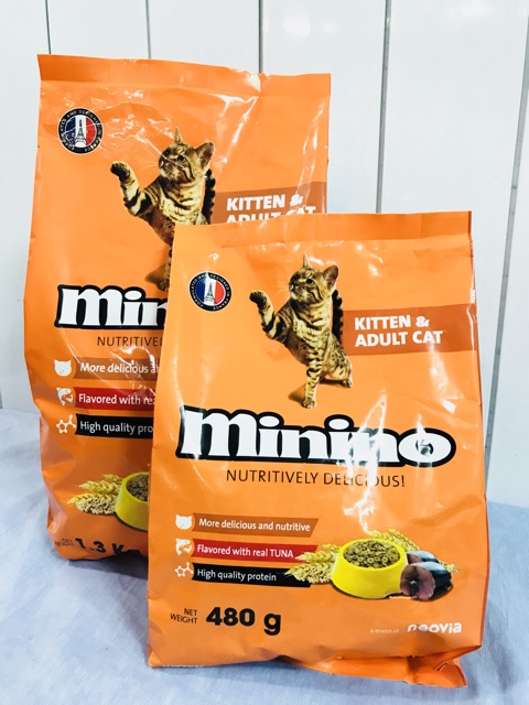[Mã PET50 giảm 10% - tối đa 50K đơn 250K] Thức ăn cho mèo Minino 1kg3