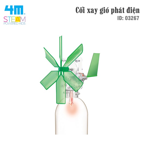 Đồ chơi lắp ráp cối xay gió điện 4M-03267 phát triển trí tuệ