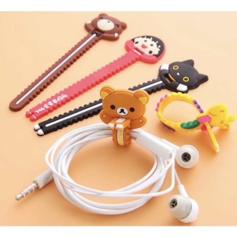 Dây Quấn Buộc Tai Nghe, Cáp Sạc Hình Thú Cute Dễ Thương