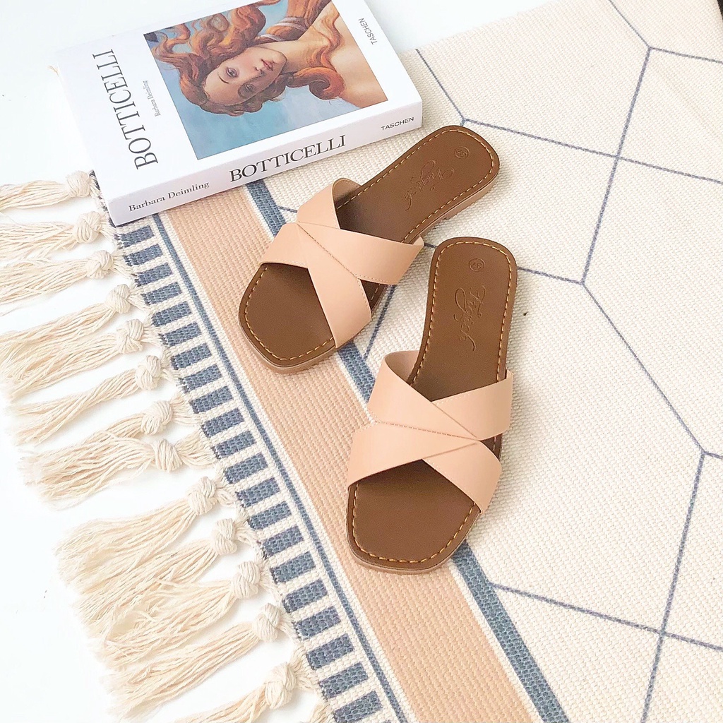 Dép lê nữ PHAN ANH.4 MAN'S thời trang  sandal đi biển 2 quai ngang PA-912