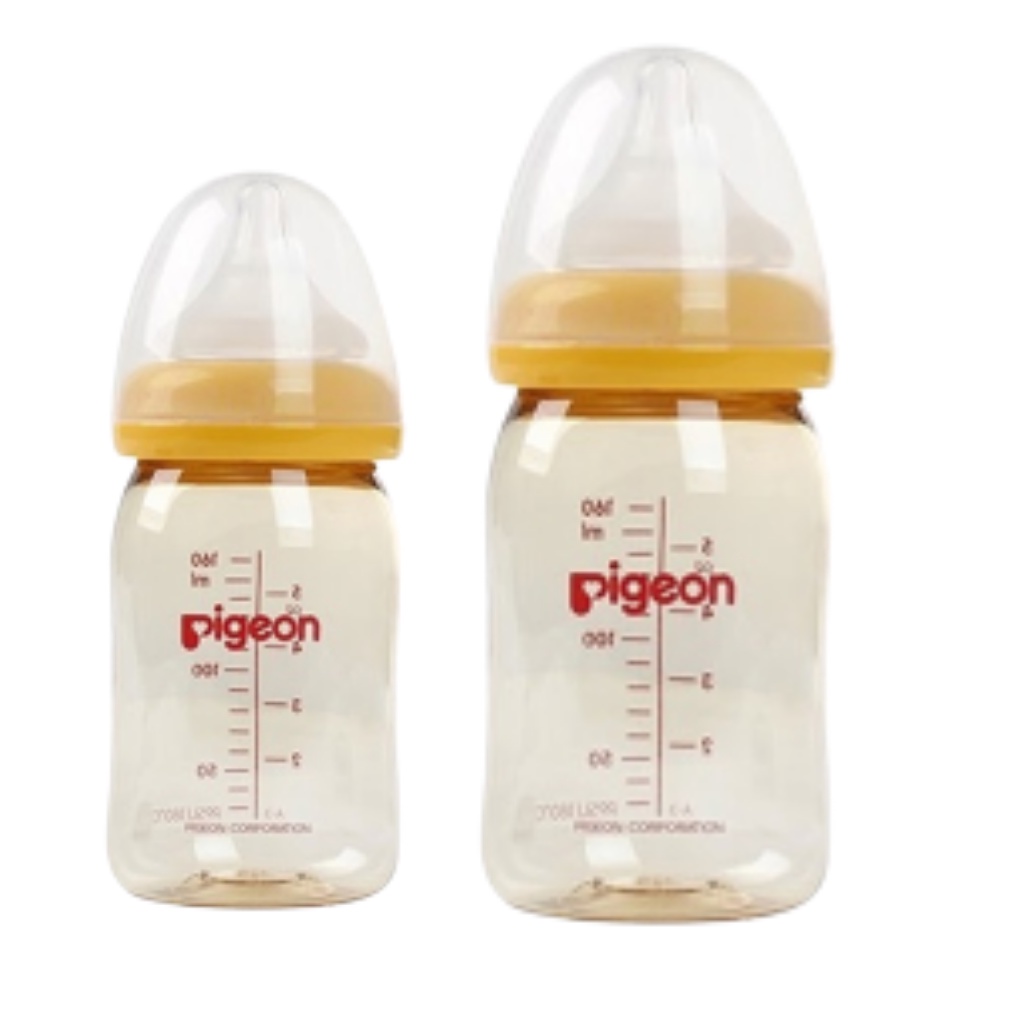 Bình sữa cho bé, BÌNH SỮA PIGEON HOẠ TIẾT CHO BÉ (160-240ml)