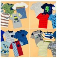 Set 2 Áo thun tay ngắn bé trai size đại Carter + Oshkosh , size 4T - 14T. Việt Nam xuất xịn