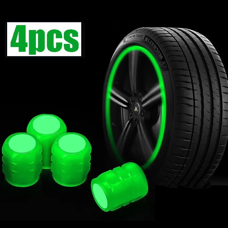 Nắp Van Bánh Xe Dạ Quang Thông Dụng Cho Xe Hơi Xe Tải Xe Tải SUV