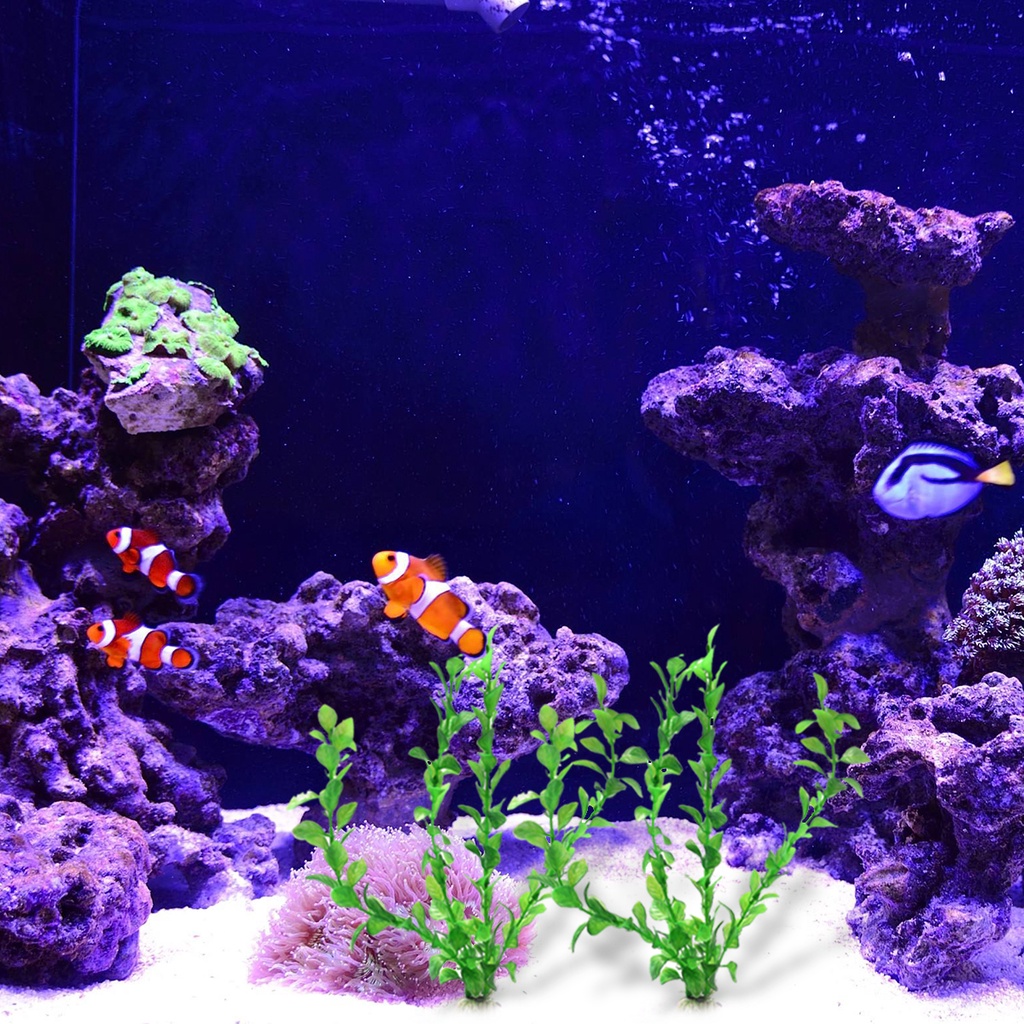 Cây Nhựa Nhân Tạo 25cm Trang Trí Bể Cá