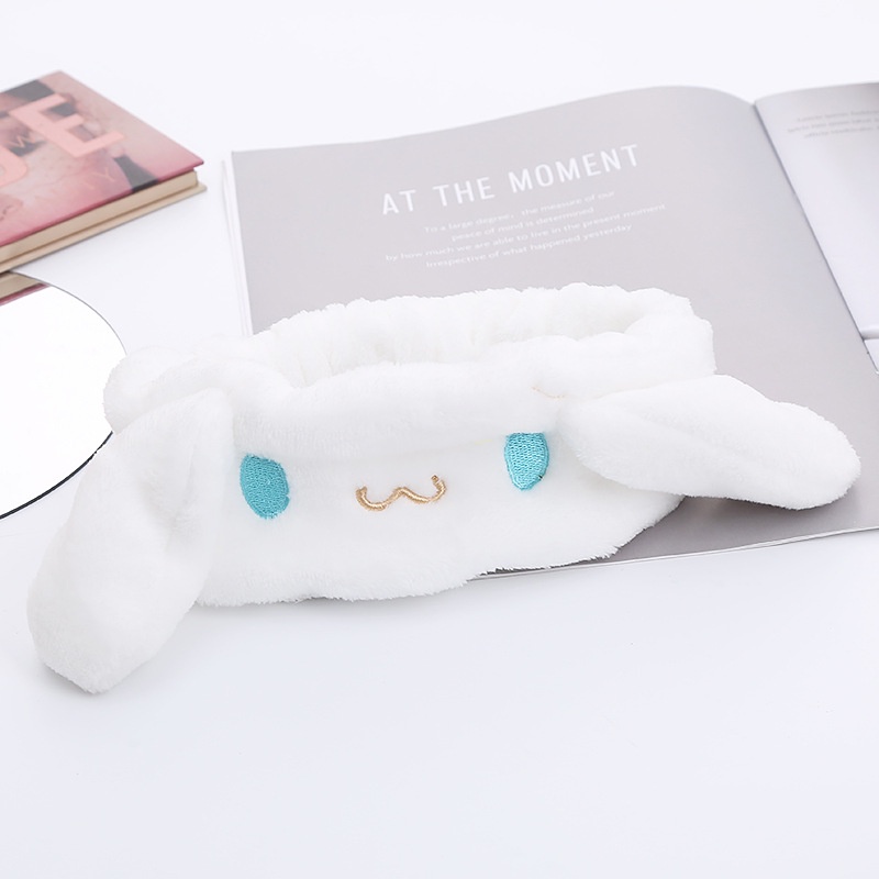 Băng đô thiết kế hoạt hình Melody Kuromi vải lông xinh xắn đáng yêu dành cho nữ