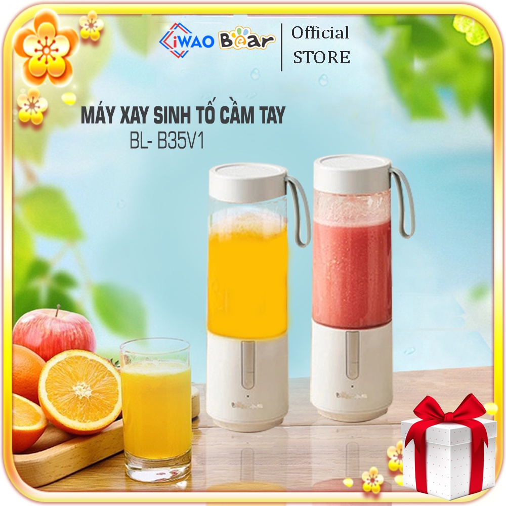 Máy Xay Sinh Tố Cầm Tay Bear BL- B35V1 350ML Chính Hãng Bảo Hành 18 Tháng