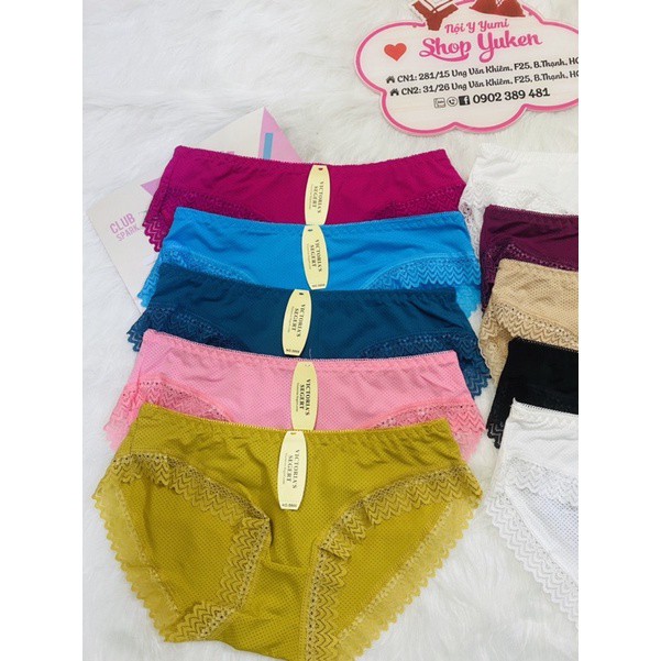 ♥️ SHOP UY TÍN ♥️♥️ Quần Lót Nữ Thông Hơi Phối Ren Thoáng Mát Êm Q5866 Quần chíp thông hơi