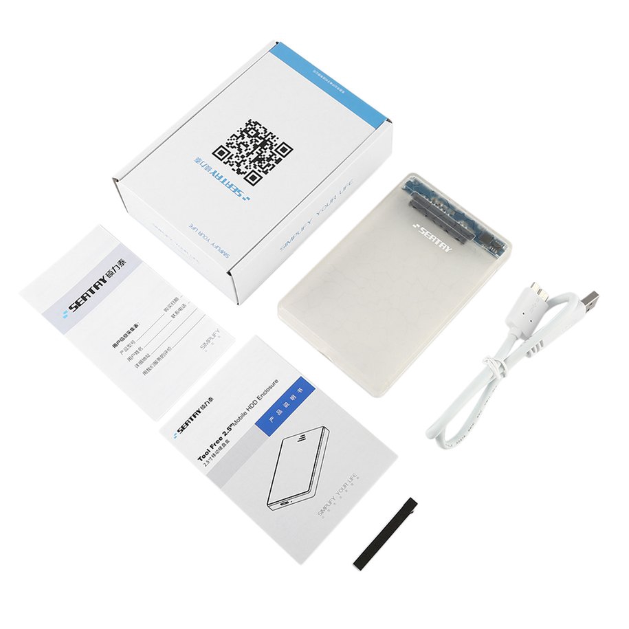 Khay ổ cứng HDD Seatay HD101 2.5inch USB3.0 kèm phụ kiện chuyên dụng | BigBuy360 - bigbuy360.vn
