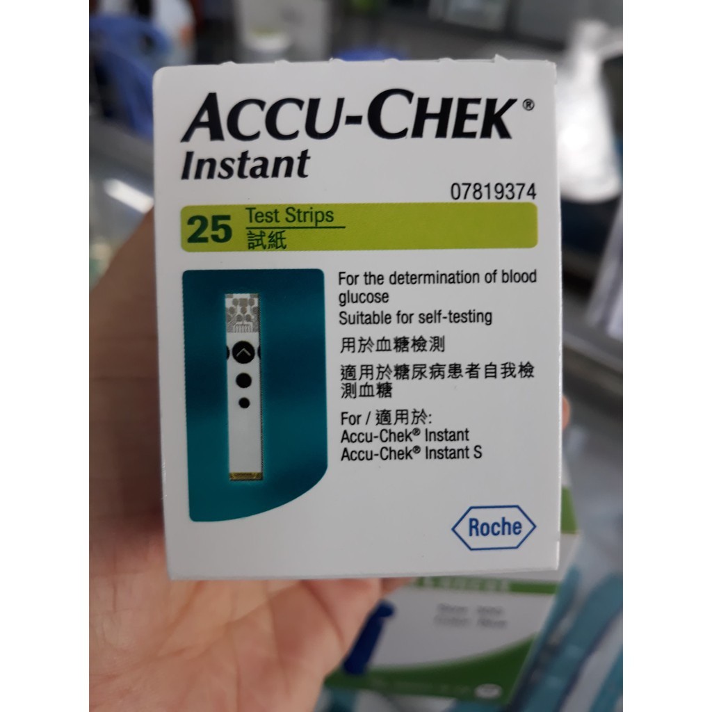 Que thử đường huyết ACCU - CHEK INSTANT HỘP 25 VÀ 50 QUE