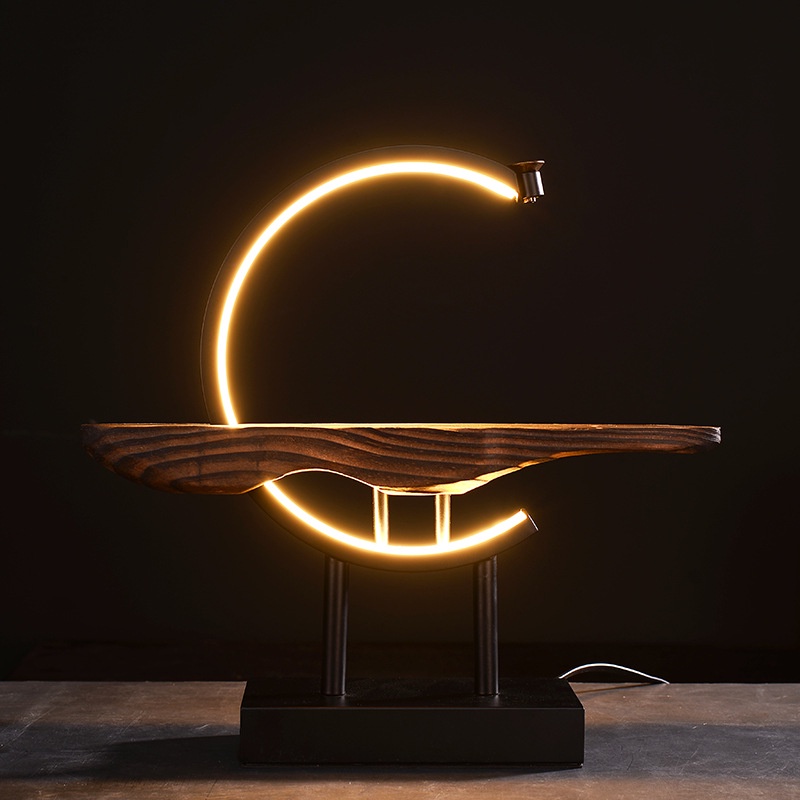 Thác Khói Trầm Hương Phật Di Lặc   Đèn LED - Hàng nhập khẩu cao cấp size lớn, Decor cửa hàng quà tặng ý nghia