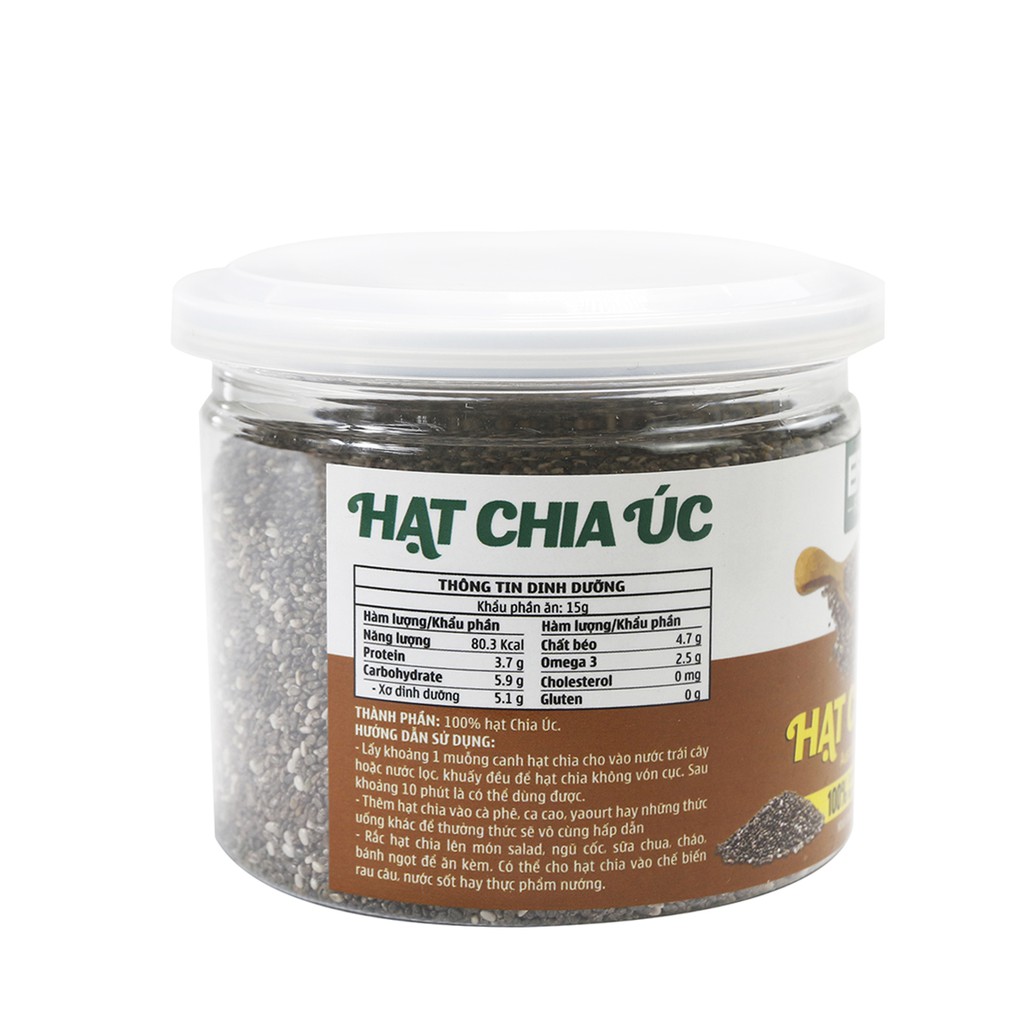 Hạt Chia Úc Giảm Cân EPCO FOODS hũ 200g