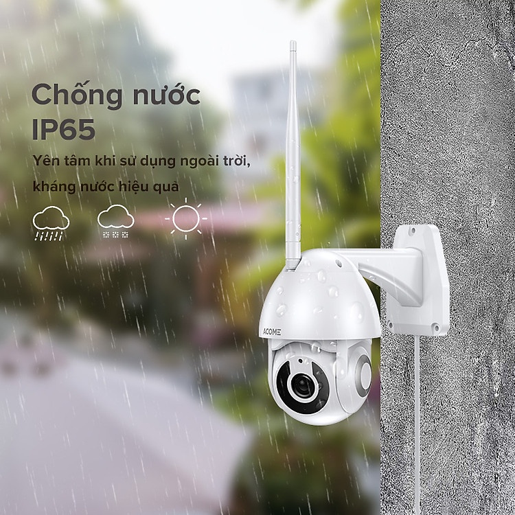 Camera ngoài trời ACOME APC02,kết nối wifi ,độ phân giải 1080P.bảo hành khi mua hàng tại shop