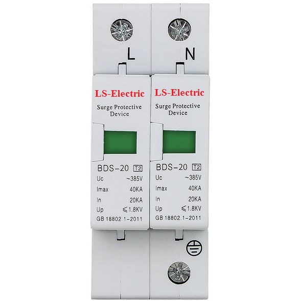 [Mã LIFEXANH03 giảm 10% đơn 500K] Thiết bị chống sét AC 385V 2P-40KA LS-Electric bảo vệ chống sét lan truyền