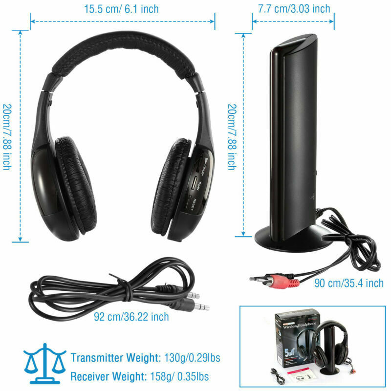 Tai Nghe Nhét Tai Không Dây 5 Trong 1 Chống Tiếng Ồn Cao Cấp Cho Pc Fm Radio