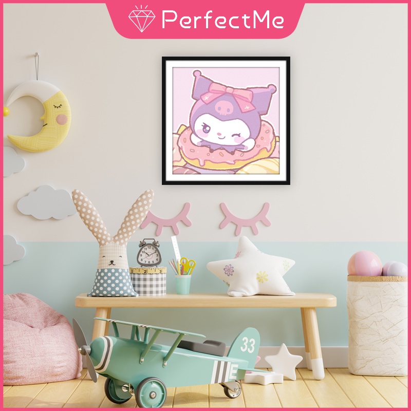 Bộ Tranh Đính Đá 5D Tự Làm 30x30cm Hình Nhân Vật Hoạt Hình Sanrio Melody Laurel