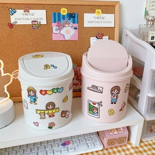 Thùng rác mini để bàn tiện lợi có nắp lật