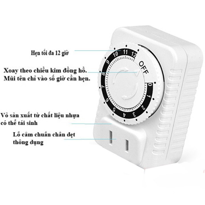 Ổ cắm hẹn giờ tắt đếm ngược ChangXin CX-05