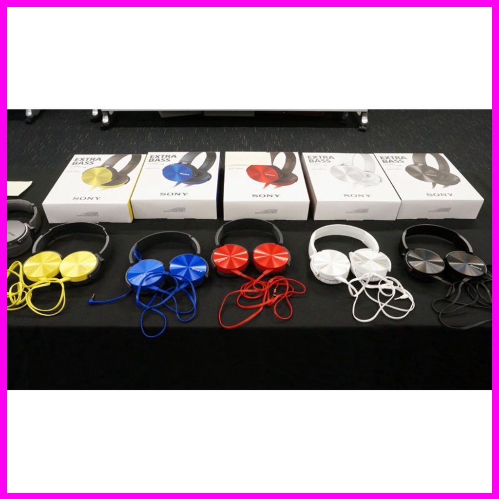 Tai Nghe Chụp Tai Sony XB450. Có Míc Đàm Thoại , Nghe Hay, Êm, Bass Tốt. Jack Cắm 3.5mm