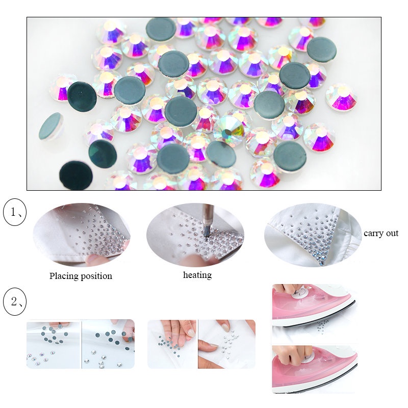 Đá Pha Lê AB Vàng Kim Sửa Chữa Quần Áo Nóng Bỏng