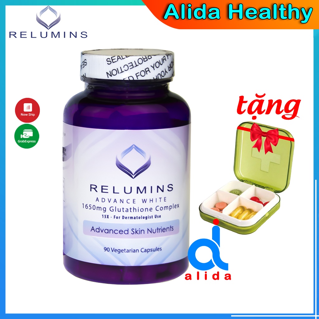 Viên Uống Trắng Da Relumins Advance White 1650mg 90 viên chính hãng Mỹ