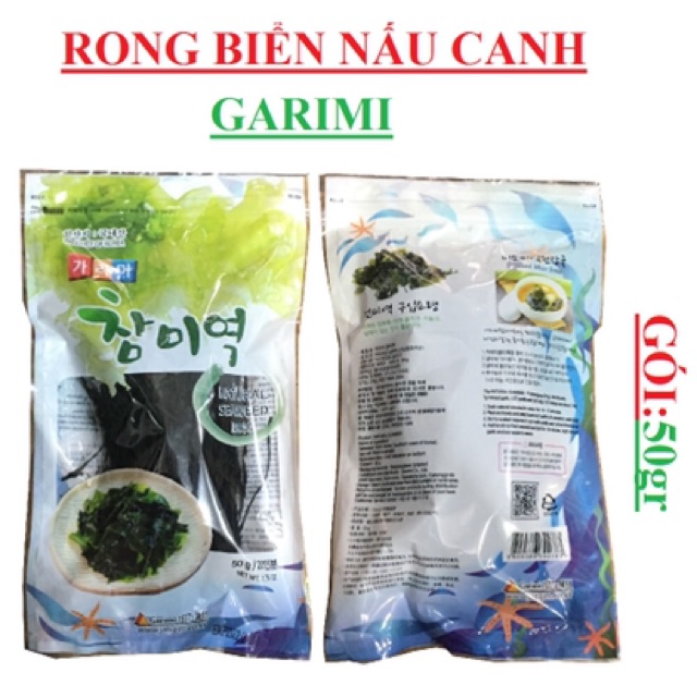 RONG BIỂN NẤU CANH GARIMI HÀN QUỐC GÓI 50g