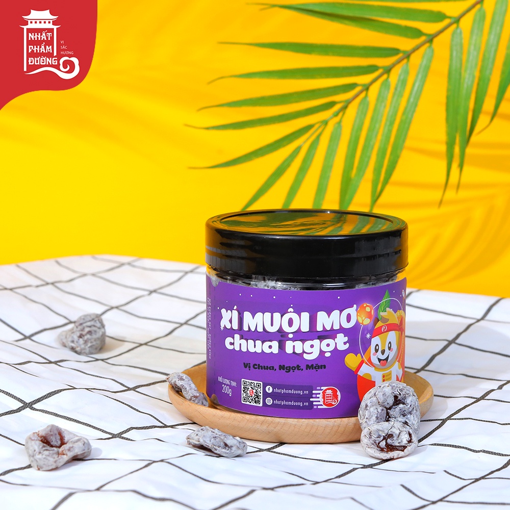 Xí muội mơ chua ngọt không hạt 250g Nhất Phẩm Đường ô mai đặc sản Hà Nội