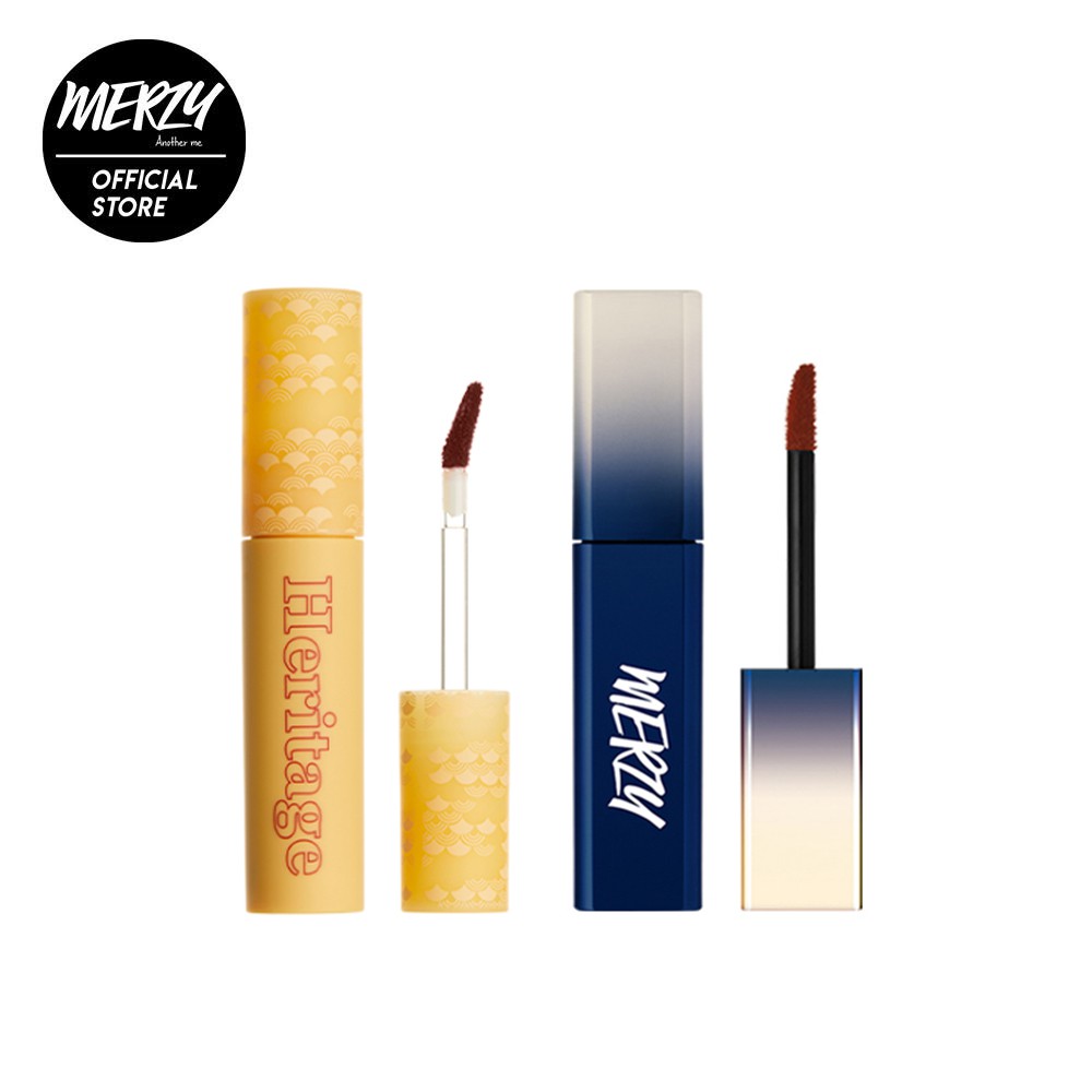 Combo son Merzy The Heritage Velvet Tint 4.5g+son Merzy The First Velvet Tint Ver Blue 3.8g