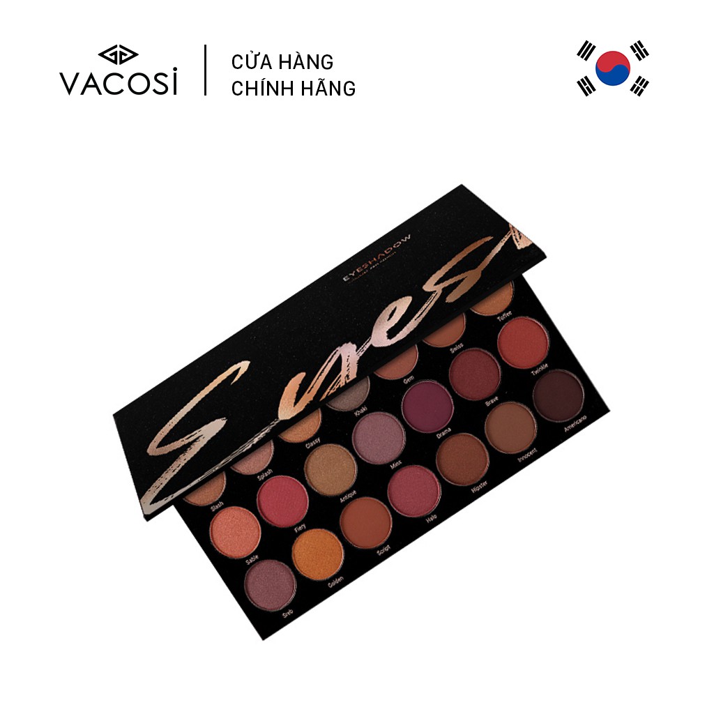 [Mua 2 Giảm 40%] BẢNG MÀU MẮT SHIMMER NATURAL 28 Ô -  VACOSI PRO EYESHADOW PALETTE  83ESN 28 Ô | BigBuy360 - bigbuy360.vn